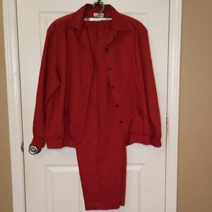 Alfred Dunner Pant Suit, Size 16,  Rust Color